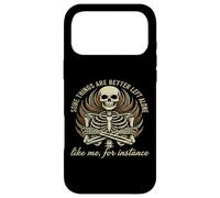 Some Things Are Better Left Alone Funny Skeleton Sarcastic Case for iPhone 17 Pro Max
