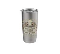 Some Things are Better Left Alone Funny Skeleton Sarcastic Stainless Steel Insulated Tumbler