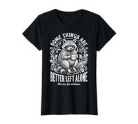 Some Things are Better Left Alone Like Me for Instance Humor Value Graphic T-Shirt, Women, Black, S