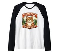 Some Things are Better Left Alone Sarcastic Introvert Cat Raglan Baseball Tee