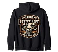 Some Things Are Better Left Alone Sarcastic Introvert Funny Zip Hoodie