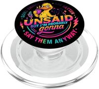 Some Things Are Better Left Unsaid Duck Humor PopSockets PopGrip for MagSafe