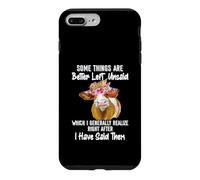 Some Things Are Better Left Unsaid! Funny Sarcastic Heifer Case for iPhone 7 Plus/8 Plus