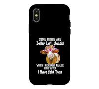 Some Things Are Better Left Unsaid! Funny Sarcastic Heifer Case for iPhone X/XS