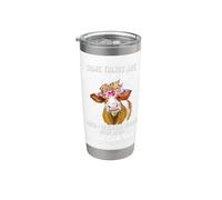 Some Things are Better Left Unsaid! Funny Sarcastic Heifer Stainless Steel Insulated Tumbler