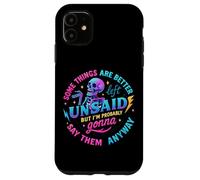 Some Things Are Better Left Unsaid Skeleton Case for iPhone 11