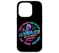 Some Things Are Better Left Unsaid Skeleton Case for iPhone 14 Pro