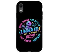 Some Things Are Better Left Unsaid Skeleton Case for iPhone XR