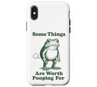 Some Things Are Worth Pooping For Frog Case for iPhone X/XS