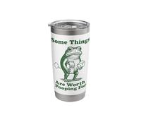 Some Things are Worth Pooping for Frog Stainless Steel Insulated Tumbler