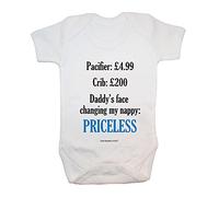 "Some Things in Life are Priceless" Bodysuit/Baby Grow, Baby Clothing, Cute, Funny, Rude, Baby Boy, Baby Girl, Unisex, Christmas, Baby Shower, Birthday Gifts, Presents (12-18 Months)