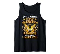 Some Where in Heaven My Grandson is Smiling Down on Me Tank Top
