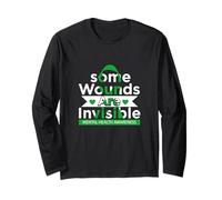 Some Wounds are Invisible Empowering Quote Artwork Long Sleeve T-Shirt