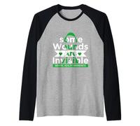 Some Wounds are Invisible Empowering Quote Artwork Raglan Baseball Tee