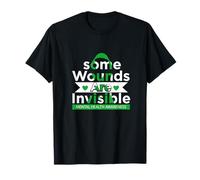 Some Wounds are Invisible Empowering Quote Artwork T-Shirt
