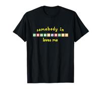 Somebody in Nottingham Loves Me with Kids Building Blocks T-Shirt