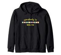 Somebody In Nottingham Loves Me with Kids Building Blocks Zip Hoodie