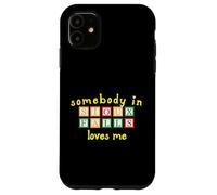 Somebody In Sioux Falls Loves Me with Kids Building Blocks Case for iPhone 11