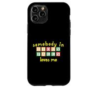 Somebody In Sioux Falls Loves Me with Kids Building Blocks Case for iPhone 11 Pro