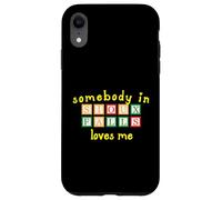 Somebody In Sioux Falls Loves Me with Kids Building Blocks Case for iPhone XR