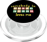 Somebody In Sioux Falls Loves Me with Kids Building Blocks PopSockets PopGrip for MagSafe
