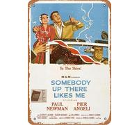 Somebody Up There Likes Me Movie Plaque Poster Metal Tin Sign 8" x 12" Vintage Retro Wall Decor