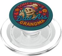 Somebody's Bad Ass Grandma Skeleton Skull Vintage PopSockets PopGrip for MagSafe