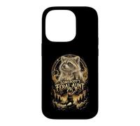 Somebodys Feral Aunt Raccoon Bootleg Howling At The Moon Case for iPhone 14 Pro