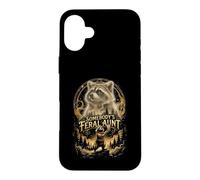 Somebodys Feral Aunt Raccoon Bootleg Howling At The Moon Case for iPhone 16 Plus