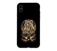 Somebodys Feral Aunt Raccoon Bootleg Howling At The Moon Case for iPhone XS Max