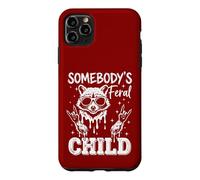 Somebody's Feral Child Funny Raccoon Rock and Roll Toddler Case for iPhone 11 Pro Max