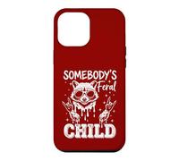 Somebody's Feral Child Funny Raccoon Rock and Roll Toddler Case for iPhone 12 Pro Max