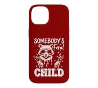 Somebody's Feral Child Funny Raccoon Rock and Roll Toddler Case for iPhone 14