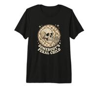 Somebody's Feral Child Retro Skull Rock On Premium T-Shirt