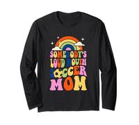 Somebody's Loud Mouth Soccer Mom Bball Quotes Groovy Long Sleeve T-Shirt