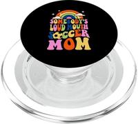 Somebody's Loud Mouth Soccer Mom Bball Quotes Groovy PopSockets PopGrip for MagSafe