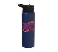 Somebody's Loudmouth Softball Auntie Stainless Steel Insulated Water Bottle