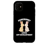 Somebunny Loves App Development Cute Easter Bunny Developer Case for iPhone 11