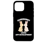 Somebunny Loves App Development Cute Easter Bunny Developer Case for iPhone 16 Pro Max