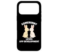 Somebunny Loves App Development Cute Easter Bunny Developer Case for iPhone 17 Pro Max