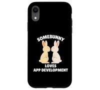 Somebunny Loves App Development Cute Easter Bunny Developer Case for iPhone XR