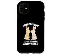 Somebunny Loves Being a Historian Cute Easter Bunny Job Gift Case for iPhone 11
