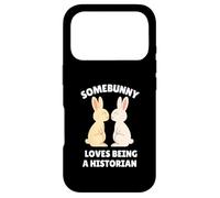 Somebunny Loves Being a Historian Cute Easter Bunny Job Gift Case for iPhone 17 Pro