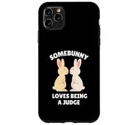 Somebunny Loves Being a Judge Cute Easter Bunny Job Gift Case for iPhone 11 Pro Max