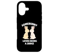 Somebunny Loves Being a Judge Cute Easter Bunny Job Gift Case for iPhone 17
