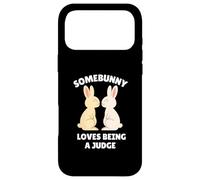 Somebunny Loves Being a Judge Cute Easter Bunny Job Gift Case for iPhone 17 Pro Max
