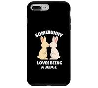 Somebunny Loves Being a Judge Cute Easter Bunny Job Gift Case for iPhone 7 Plus/8 Plus
