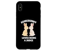 Somebunny Loves Being a Judge Cute Easter Bunny Job Gift Case for iPhone XS Max