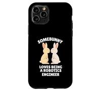 Somebunny Loves Being a Robotics Engineer Cute Easter Bunny Case for iPhone 11 Pro