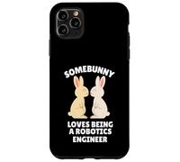 Somebunny Loves Being a Robotics Engineer Cute Easter Bunny Case for iPhone 11 Pro Max